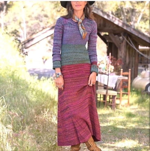 Sundance Dresses & Skirts - Multicolor Knit Maxi Dress